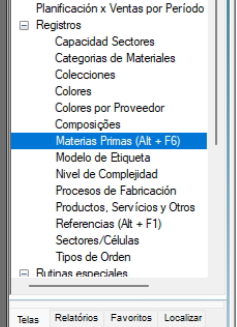 Materias Primas